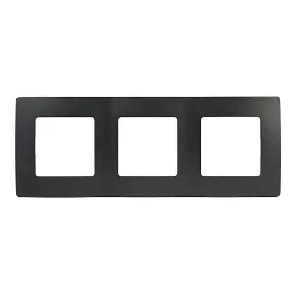 Marco 3 elementos negro niloe legrand
