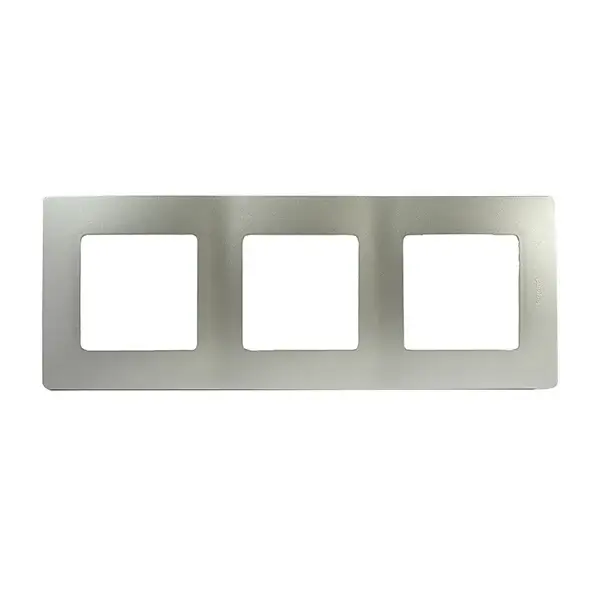 Marco 3 elementos plata niloe legrand