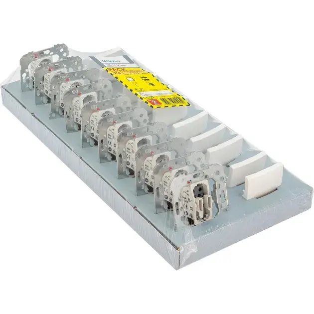 Pack 10 conmutadores delta viva siemens blanco