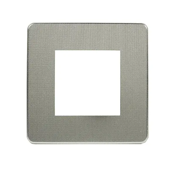 Marco 1 elemento Studio efecto aluminio schneider