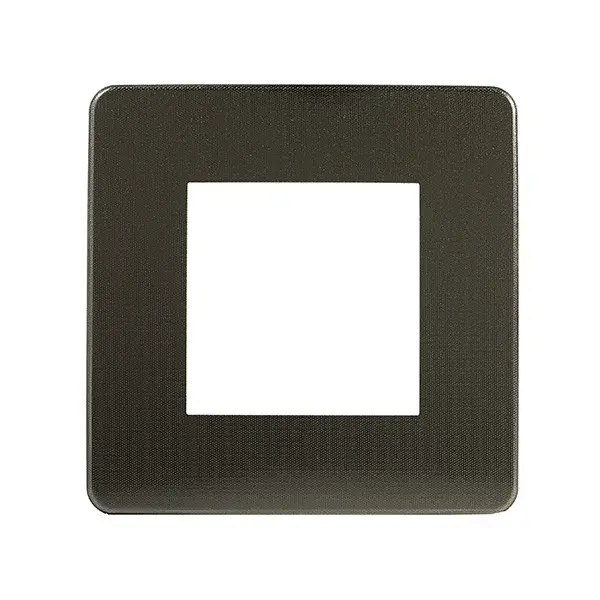 Marco 1 elemento studio metal carbono negro schneider