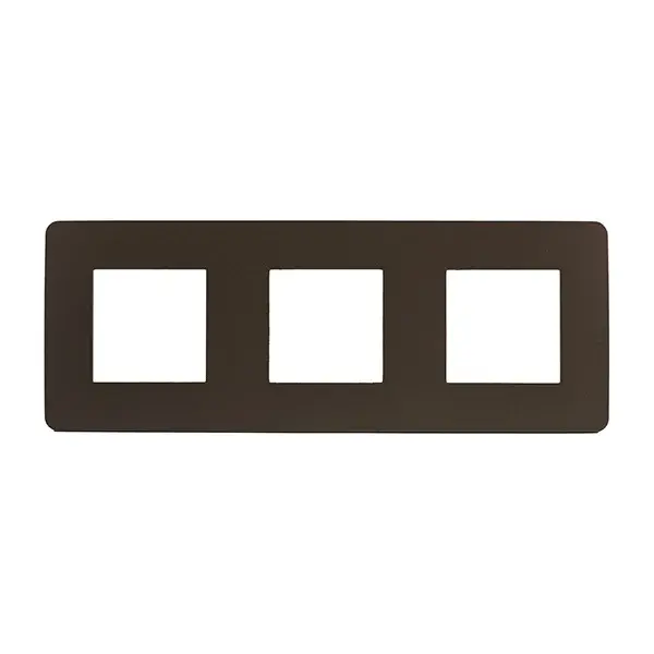 Marco 3 elementos studio cacao negro schneider