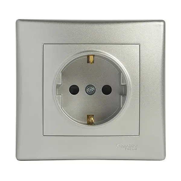 Pack 5 schukos monoblock sedna alu schneider