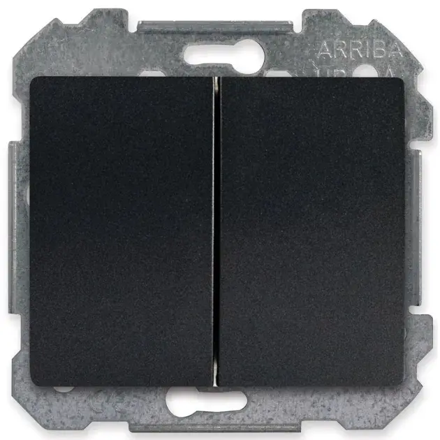 Doble conmutador antracita Siemens