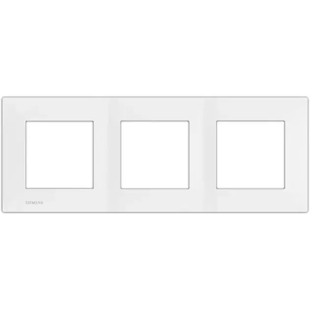 Marco triple horizontal delta viva siemens blanco