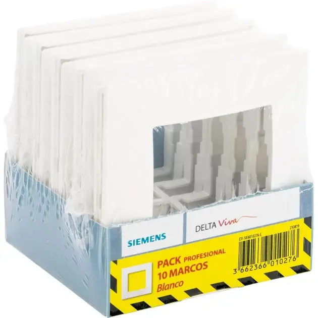 Pack 10 marcos delta viva siemens blanco