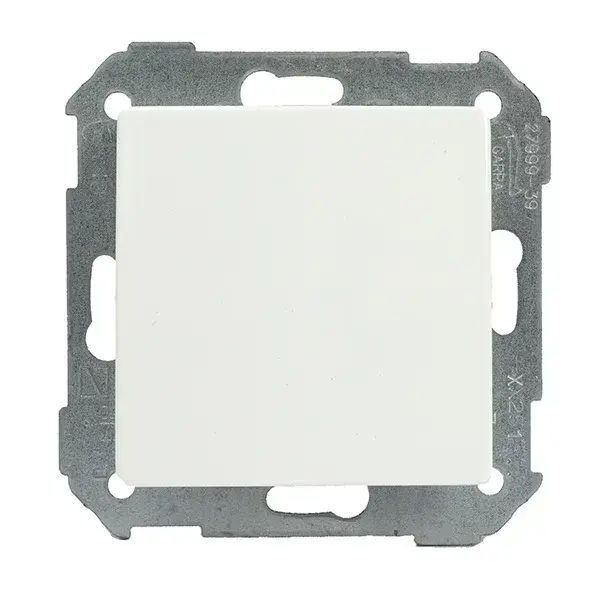 Conmutador cruce blanco simon