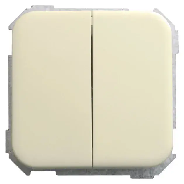 Conmutador doble simon 31 marfil