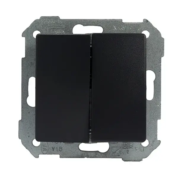 Doble conmutador grafito simon