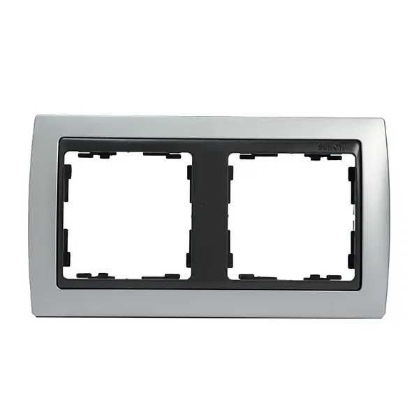 Marco 2 elementos aluminio grafito simon