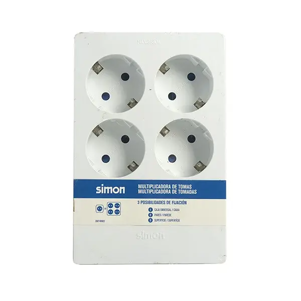 Multiplicadora de 4 tomas multifix simon