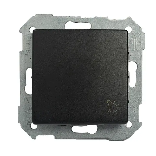 Pulsador luz grafito simon