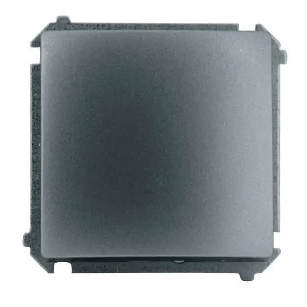 Pulsador neutro simon basic aluminio