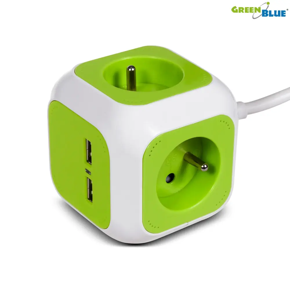 Acero Inoxidable Anticorrosión GreenBlue GB118G enchufes con puesta tierra tipo e francés