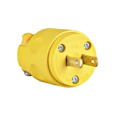 Enchufe 15amp.d/pvc amarillo 115PV - LEVITON (Pack de 10)