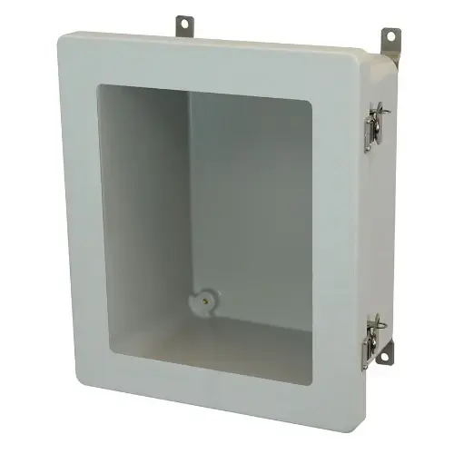 14 Inch Height Lockable Twist Latch Stainless Acero Hinge Small Window Junction Box AM1426TW