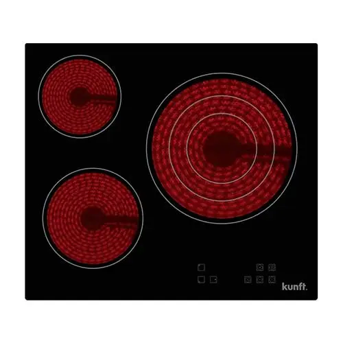 Vitrocerámica 3 Zonas 59cm Kunft KCH9076B 1Z-30CM