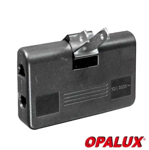 ENCHUFE MULTIPLE PLANO GIRATORIO 10A "OPALUX" con Protección contra Sobretensiones