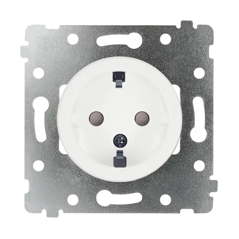 Enchufe SCHUKO blanco - VECTIS con Certificación IP20