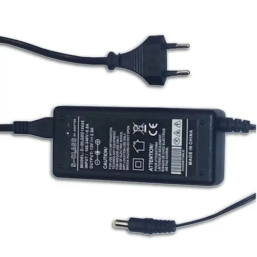 Profesional de Alta Calidad Fuente Alimentación LED 12V 5A 60W Conexión Jack Enchufable