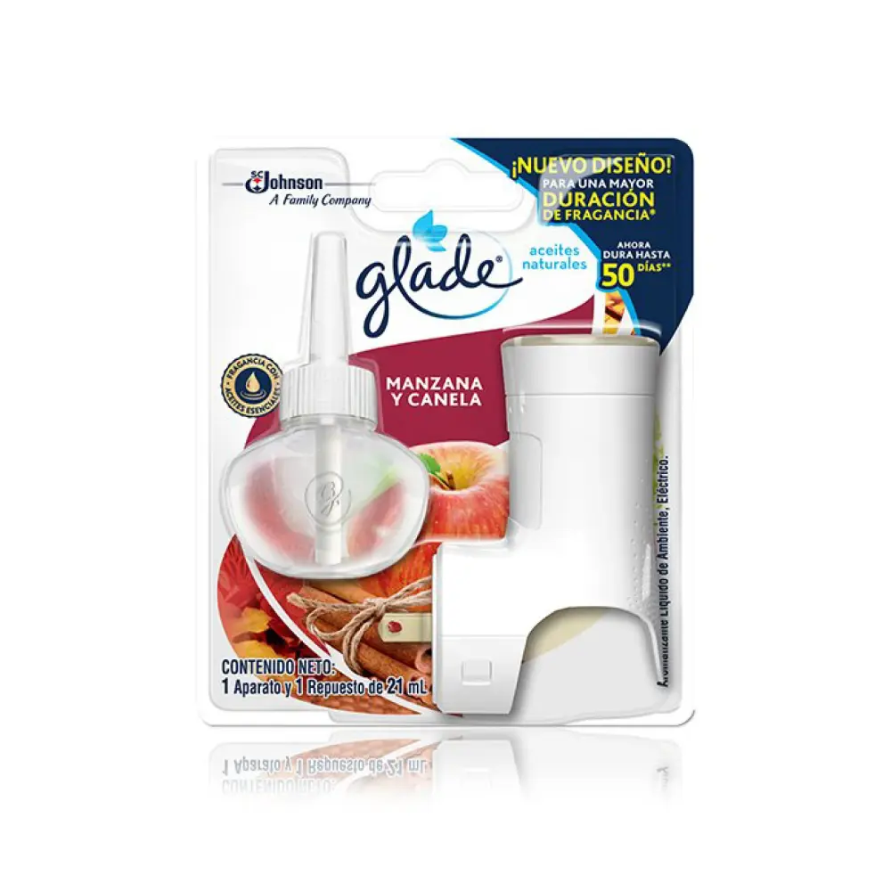Certificado IP44 Glade Enchufe + 1 Aceite Manzana Canela 21 ml