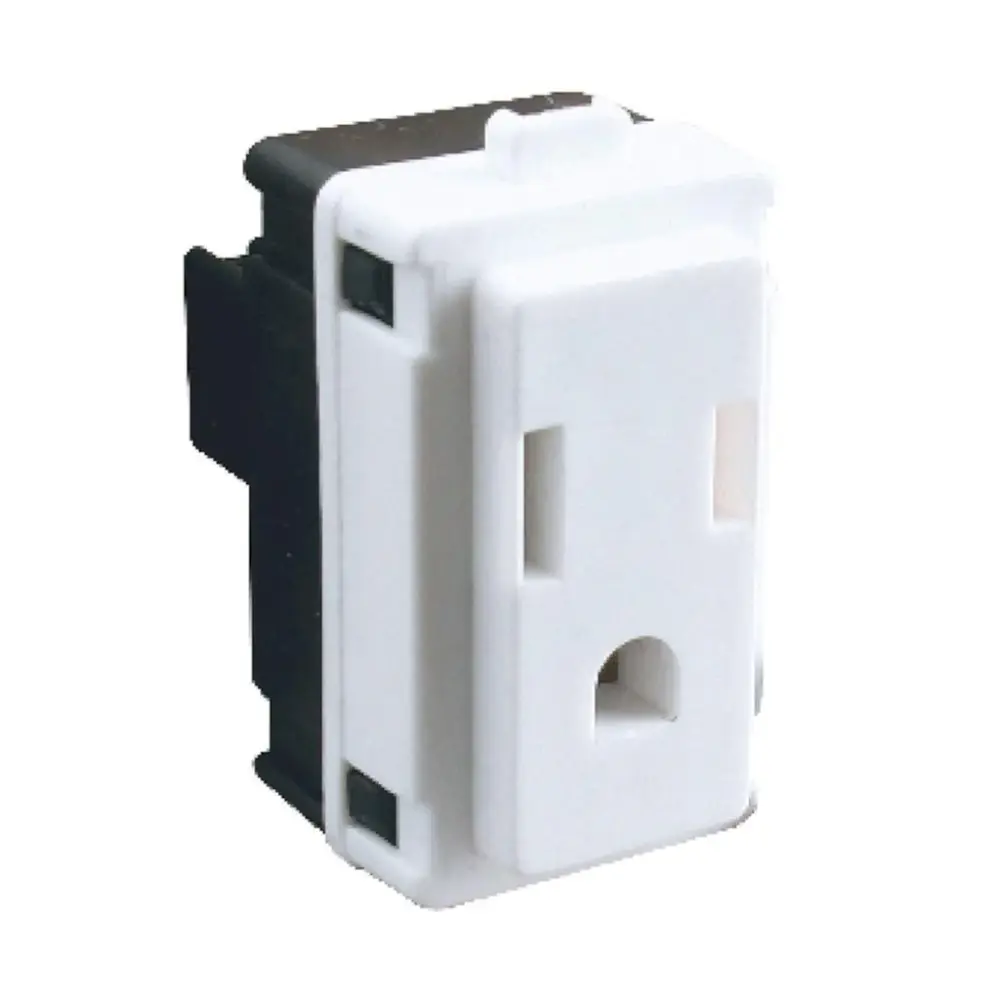 Enchufe sencillo 15A 127V color blanco - Schneider