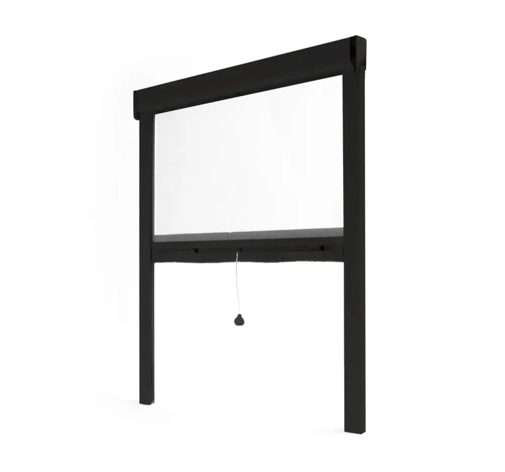 Mosquitera enrollable recortable - l 125 x al 160 cm - negro Avosdim