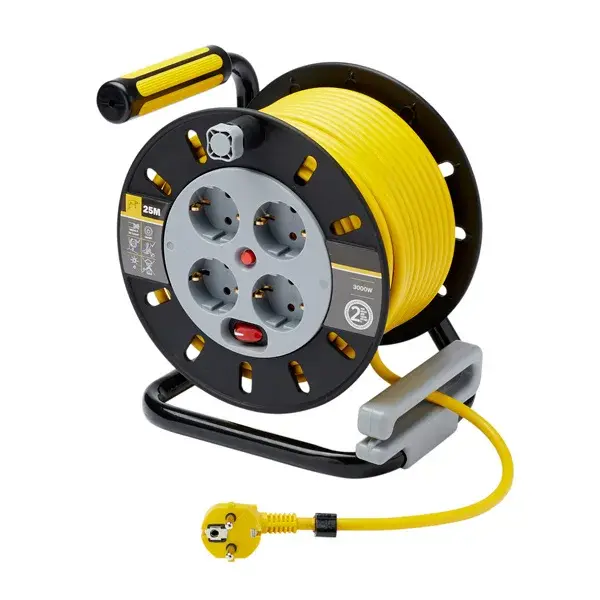 Enrollacable 4 tomas 25 m diall