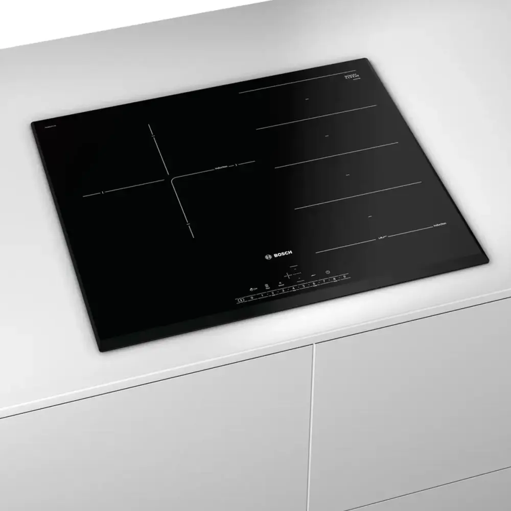 Placa de inducción Bosch PXJ651FC1E 3 zonas 7400W FlexInducción negro Baterí