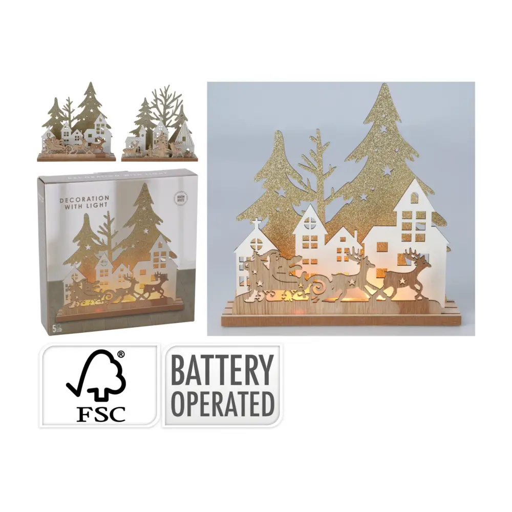 Aprobación CE CASA NAVIDEÑ CON LUZ 19CM