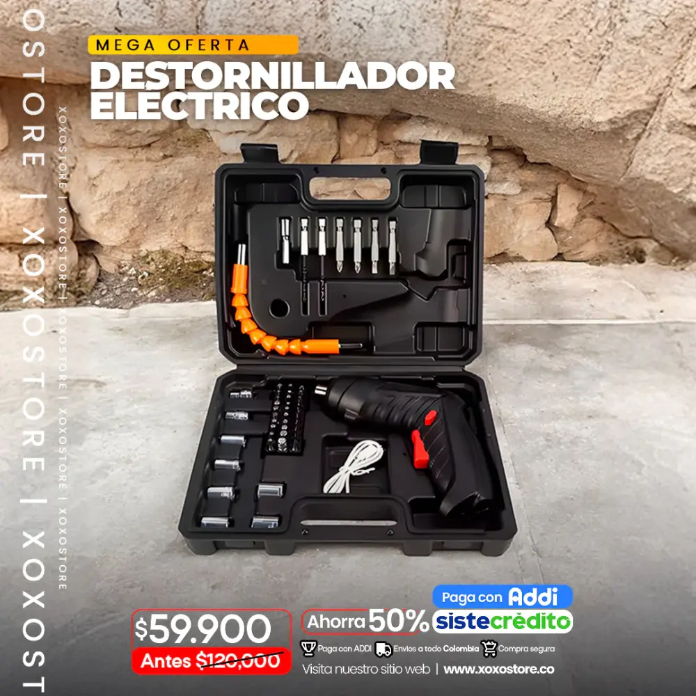 Aprobación CE Destornillador electrico 45 piezas
