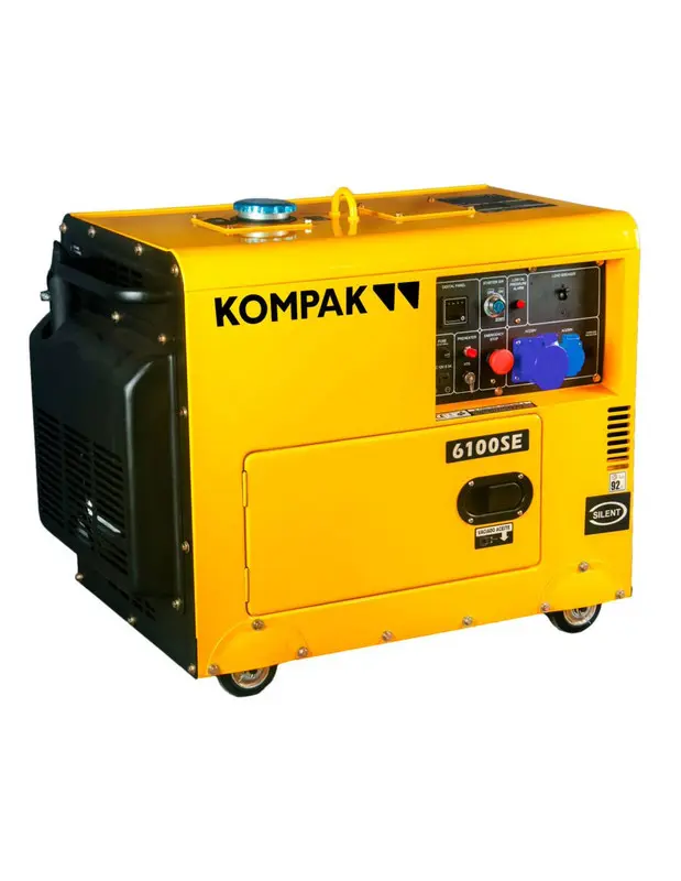 Profesional Certificado Generador eléctrico kompak k6100se insonorizado diésel