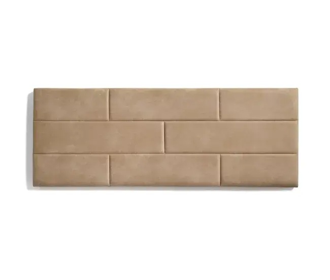 Cabecero De Cama 120 Muro Ladrillos Tela Antimanchas 152X57X5Cm Camel Evidente