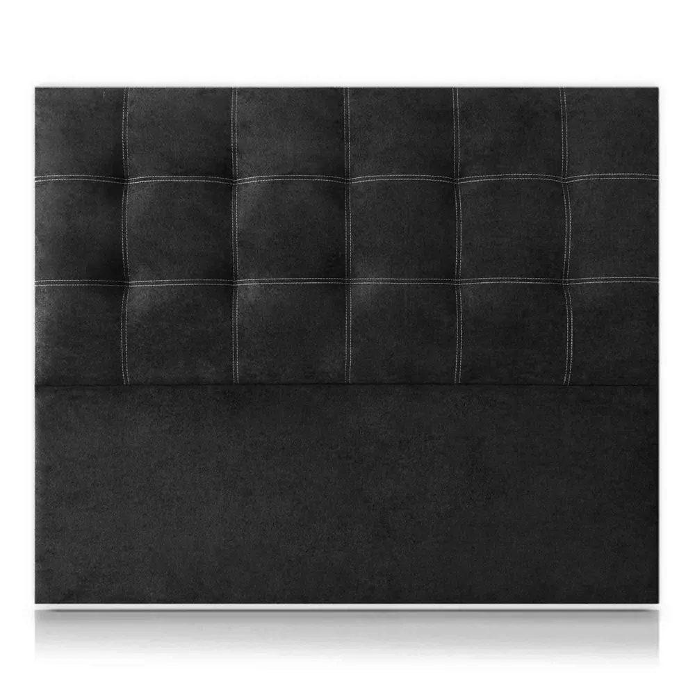 Cabeceros tritón tapizado nido antimanchas negro 145x120 de sonnomattress