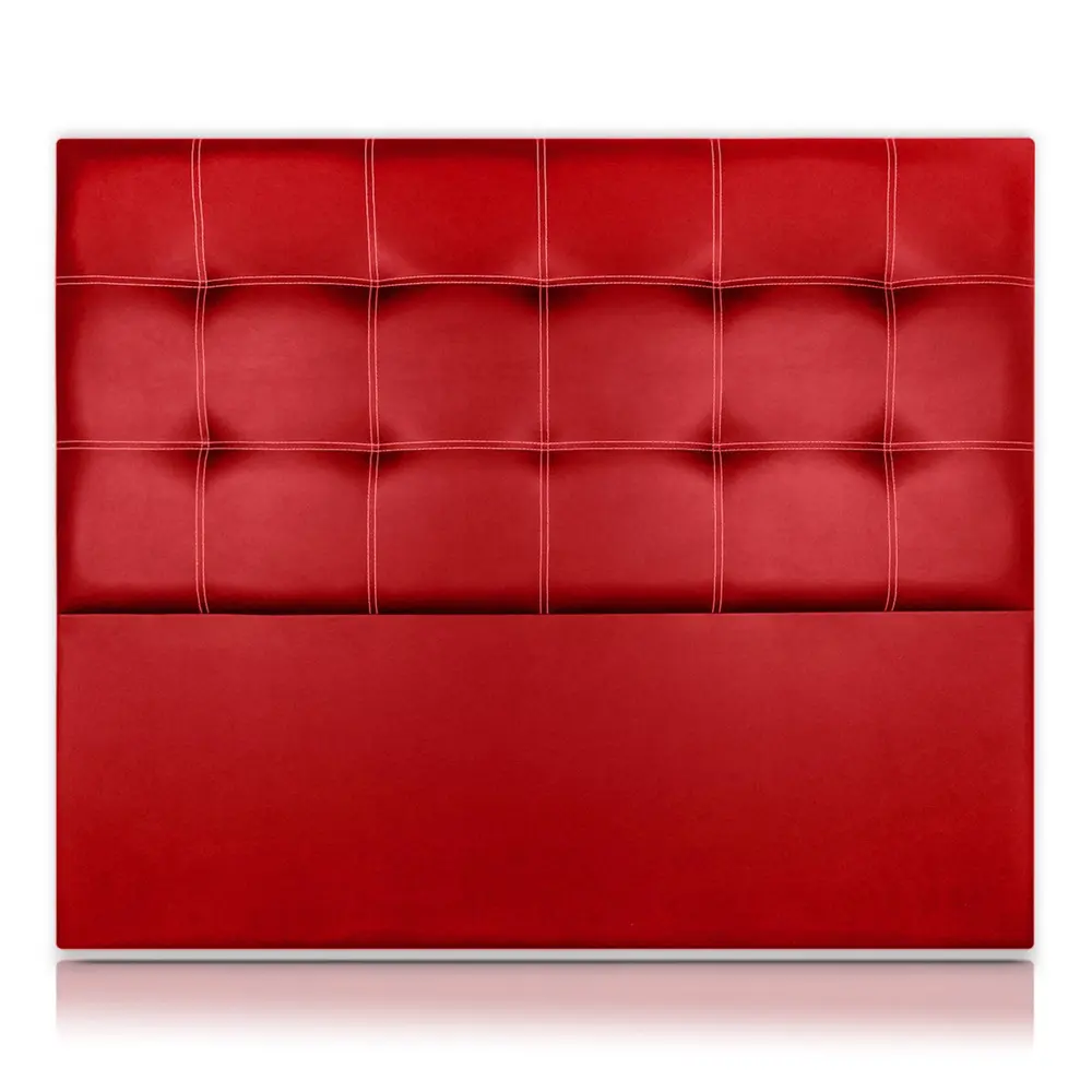 Cabeceros tritón tapizado polipiel rojo 130x120 de sonnomattress