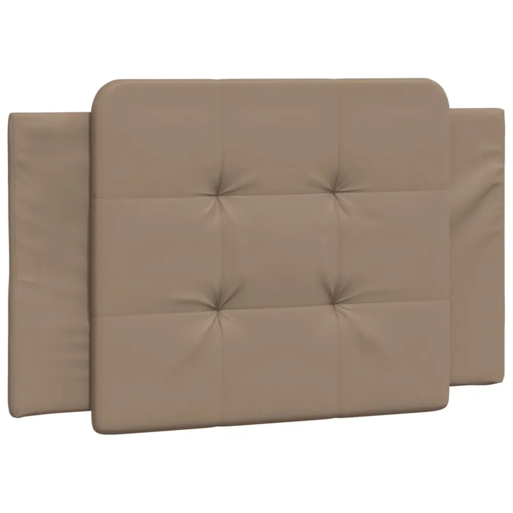 vidaXL cabecero de cama acolchado cuero sintético capuchino 90 cm