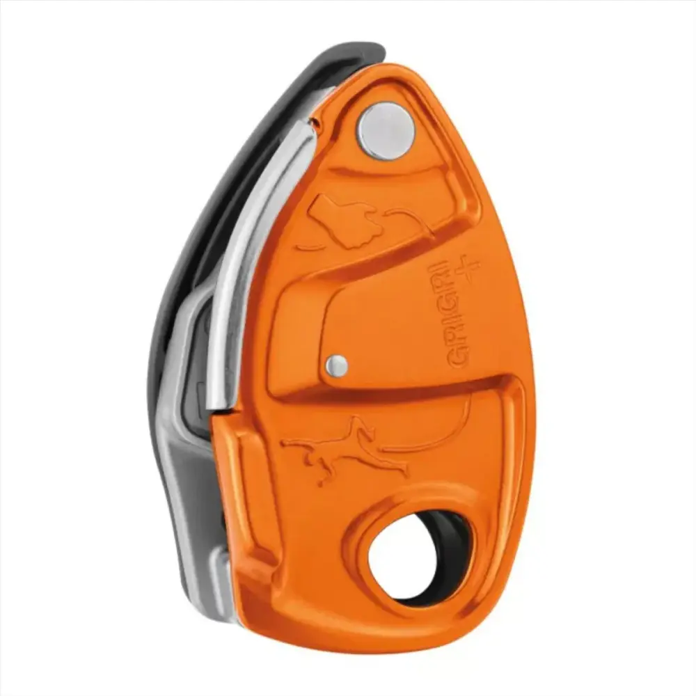 Petzl GRIGRI+ Dispositivo de aseguramiento Frenada Asistida Antipánico 8,5–11 mm Cuerdas Naranja