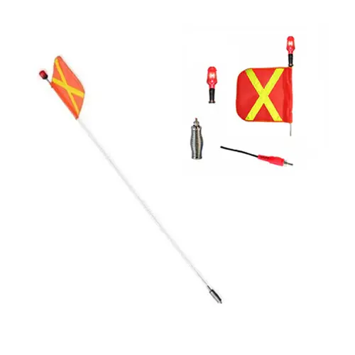 Pertiga 10 Pies American Log. Con Bandera (12x11) W10