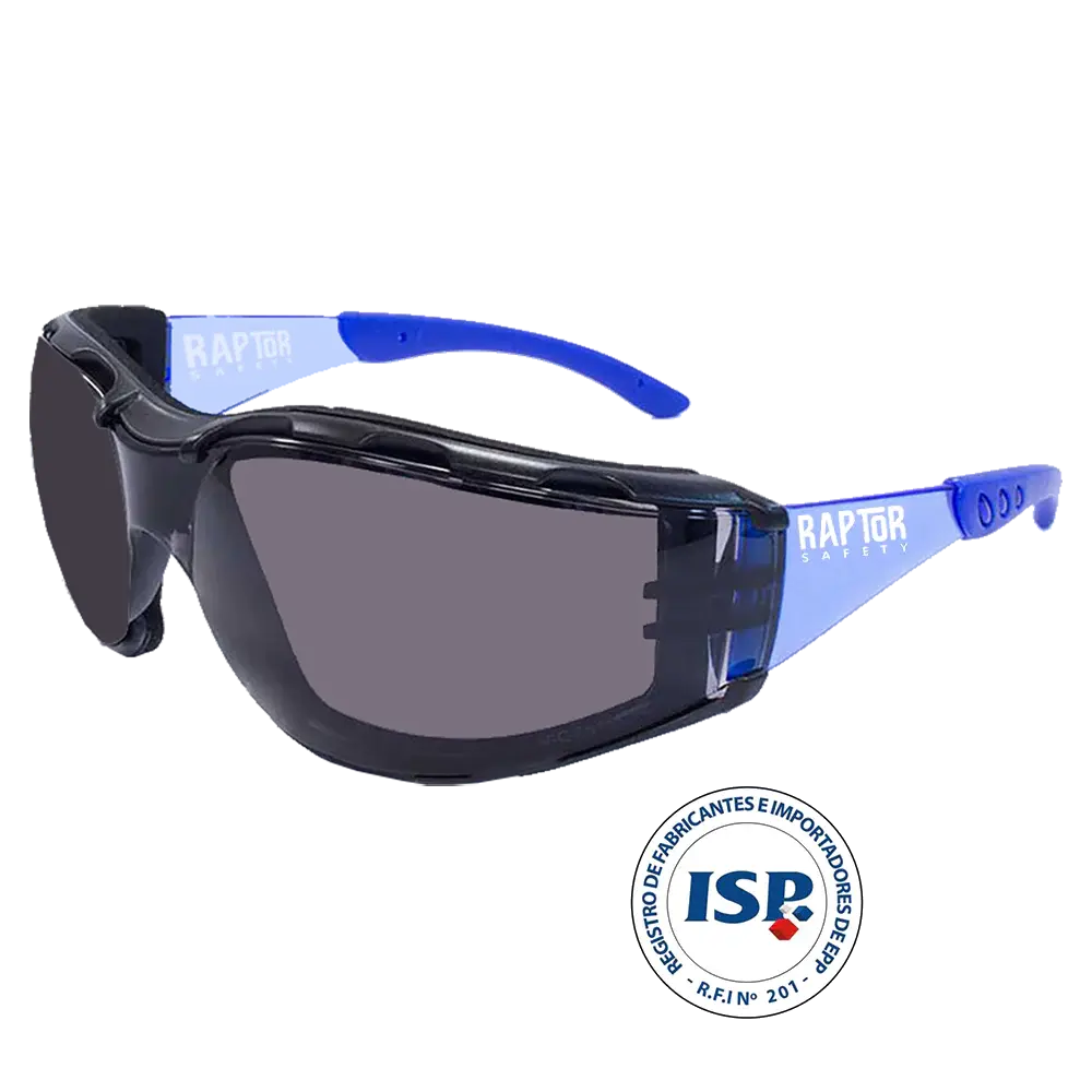 Anteojos de seguridad Raptor Foam Plus Gris Material Poliéster Resistente