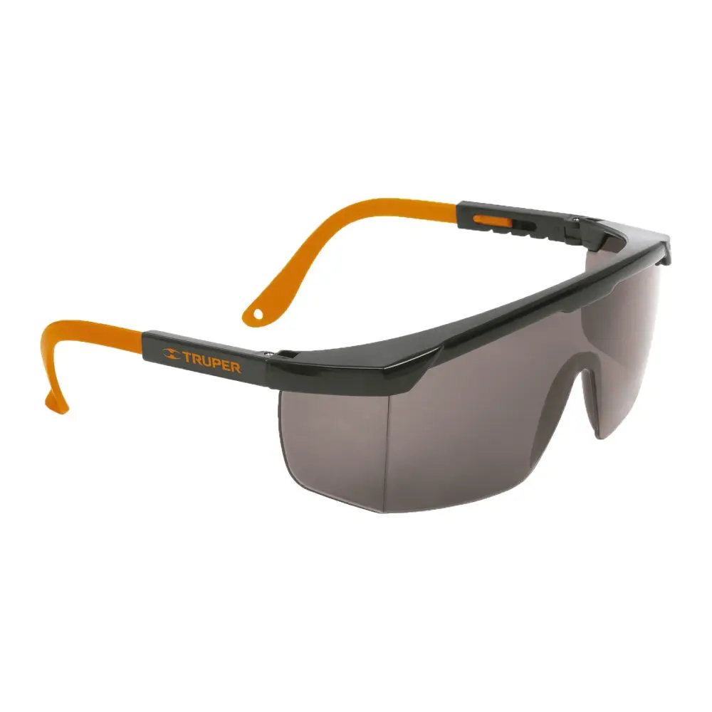Lentes de seguridad ajustables, mica gris, Tradicional