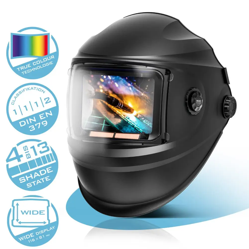 Casco de casco de soldadura automática de Steelworks Booster 3--1 Welding Helmet | Máscara de soldador con reproducción...