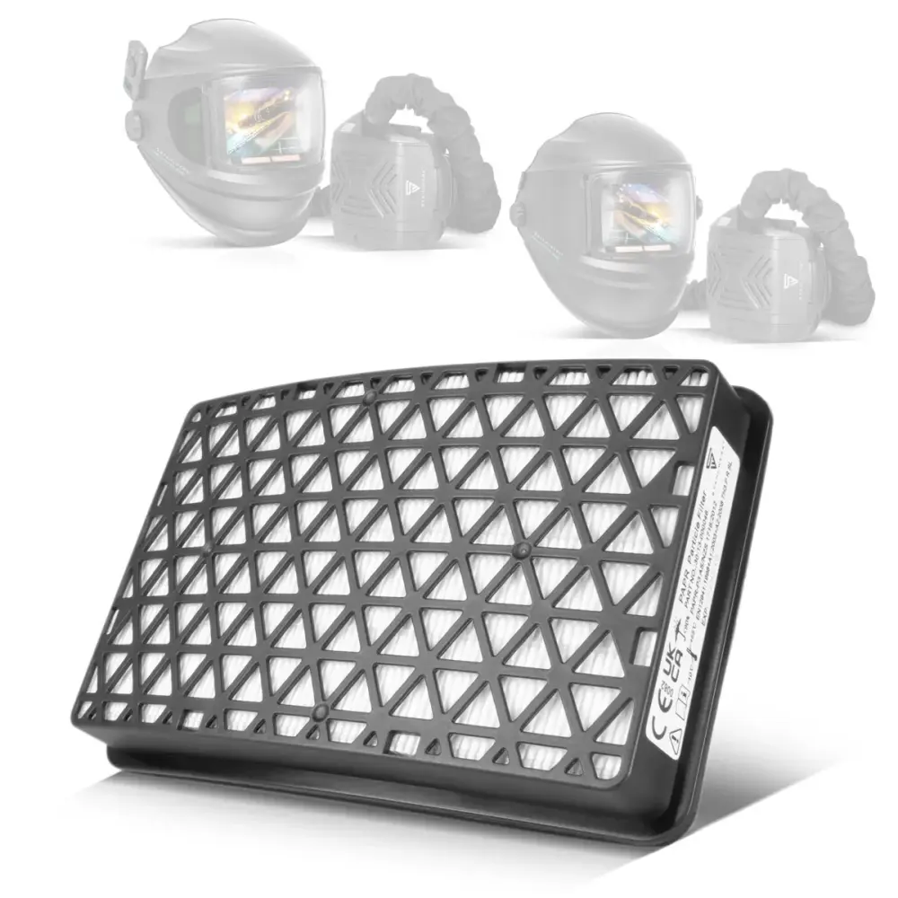 Casete de filtro de partículas STAHLWERK P3 para unidad de soplado | Sistema de filtrado para cascos de soldadura de aire...