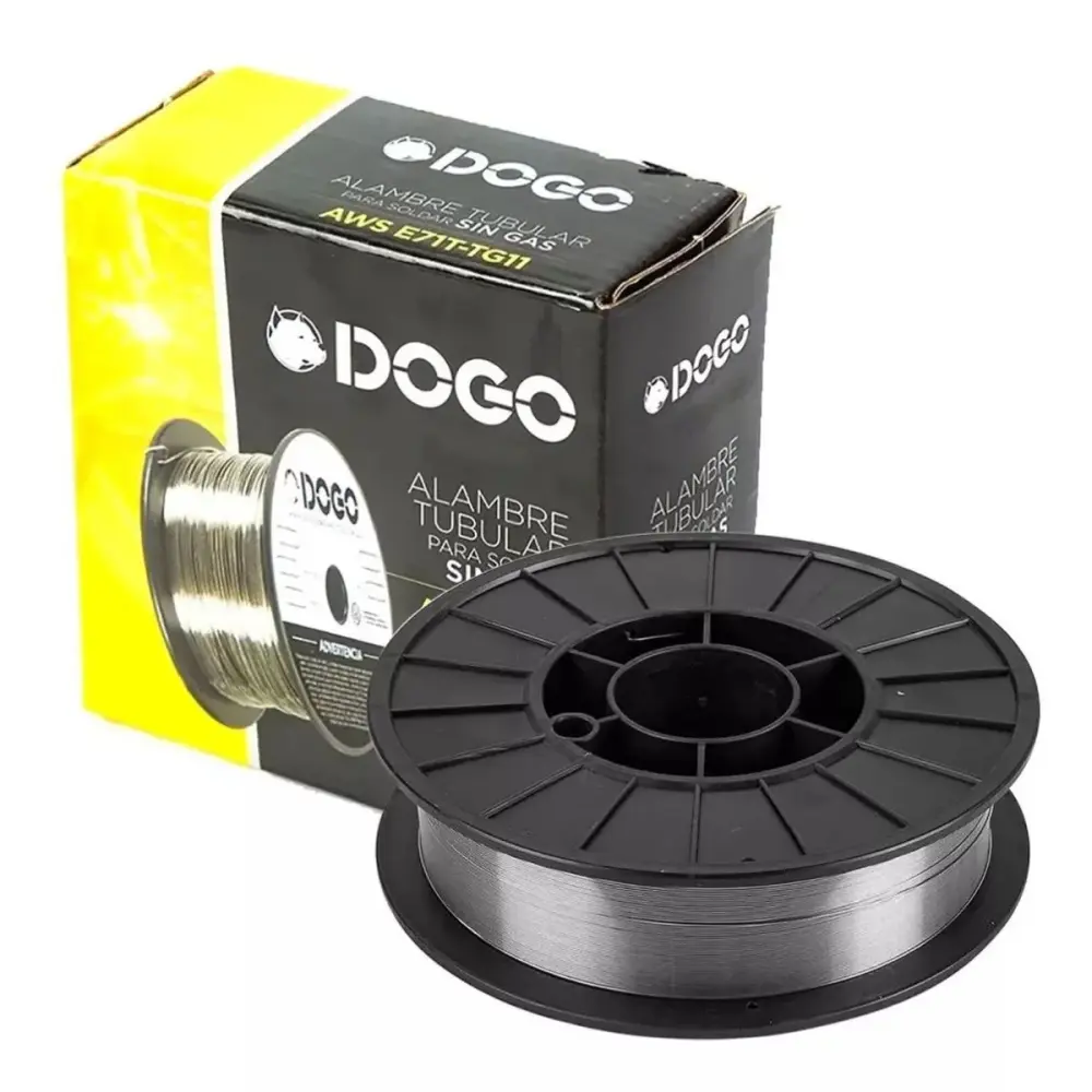 Alambre para Soldar MIG Sin Gas tubular 0,9 mm Rollo 900 gr Dogo DOG25613