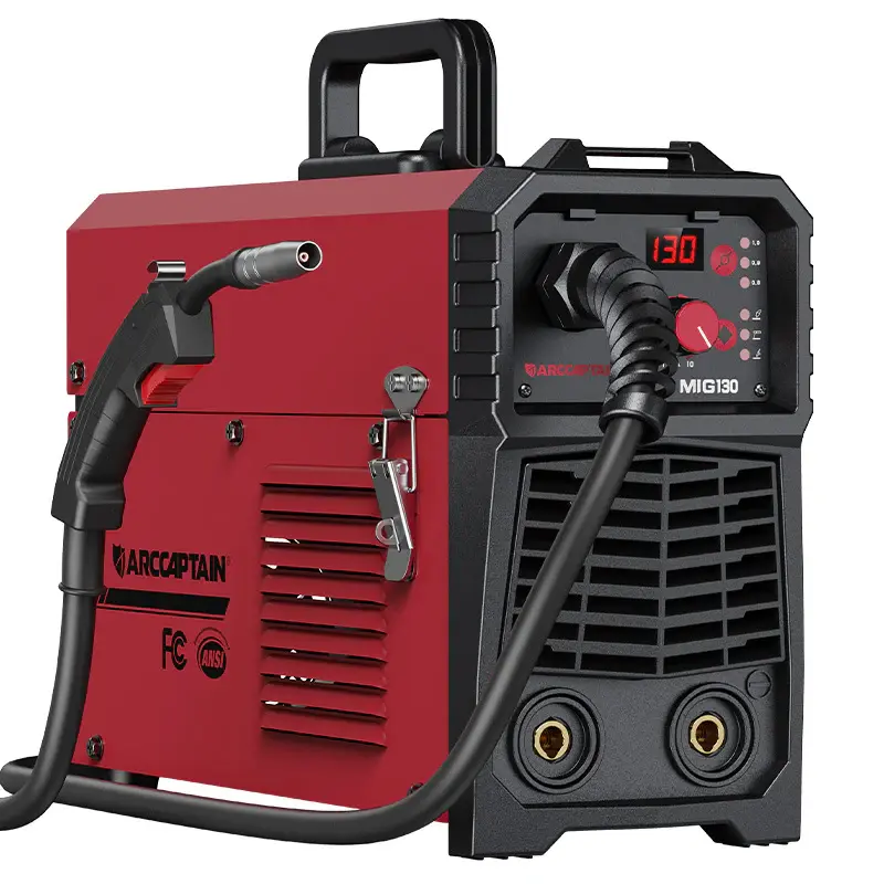 Arccaptain MIG130 3--1 Móvil Welder Wholesale Flux Core Machine