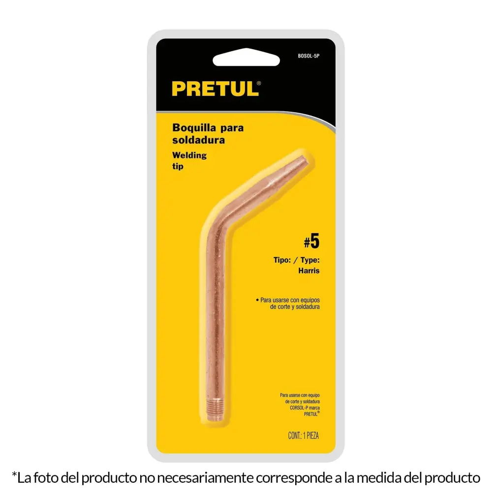Boquilla para soldar # 3, Pretul