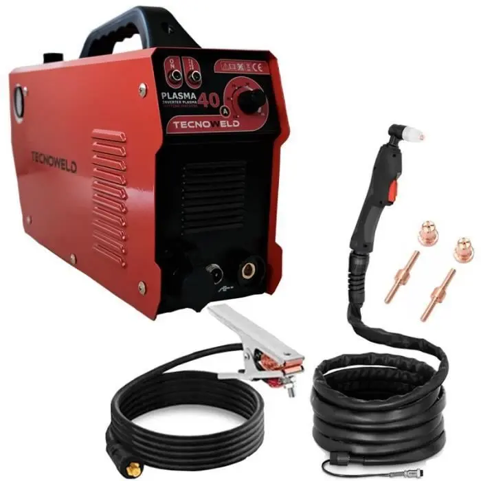 Cortadora de plasma inverter igbt 40a - tecnoweld - corte 2 10mm - manóme