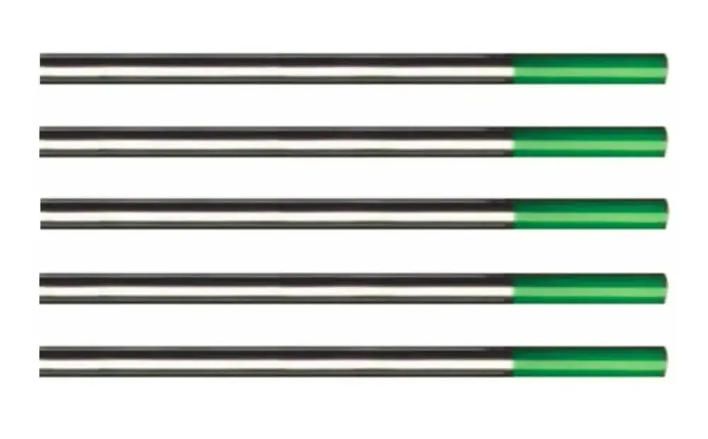 Electrodo de Tungsteno Para Soldadura TIG Punta Verde 2,4 MM x 150 MM