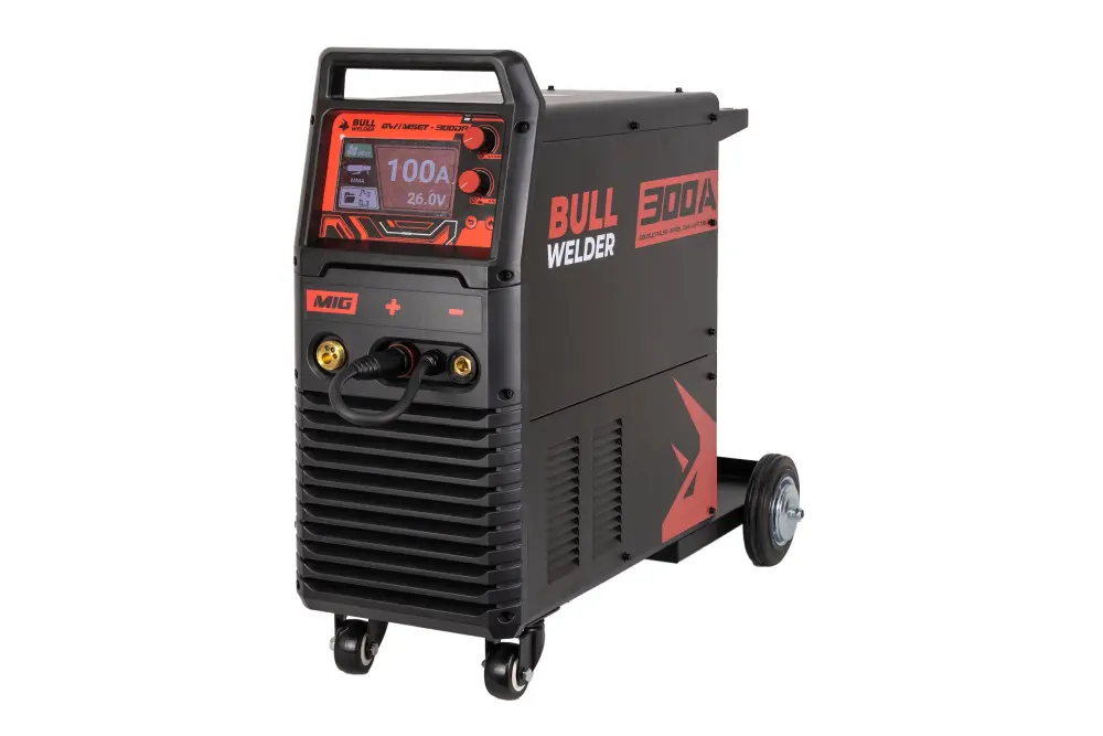 SOLDADORA INDUSTRIAL 300 AMP MULTIPROCESO 4 EN 1 / MIG, MIG DOBLE PULSADO, TIG LIFT MMA Y SPOOL GUN