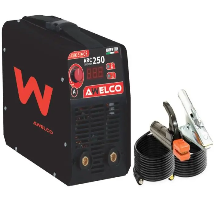Soldadora inverter arc 250 - awelco - mma - diámetro 1,6 5 mm - profesion