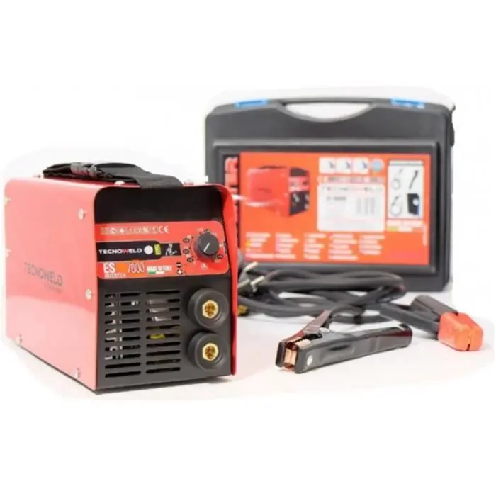 Soldadora inverter tecnoweld es6000 mma 180a acero inoxidable hierro fundid
